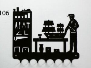 Accroche-clés motif Ebéniste