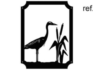 Enseigne motif Héron