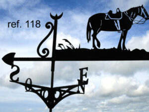 Girouette motif Cheval Camargue