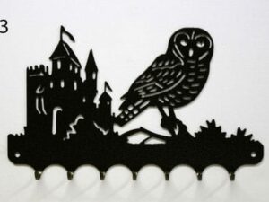 Accroche-clés motif Chouette château
