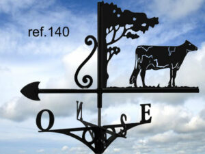 Girouette motif Vache limousine