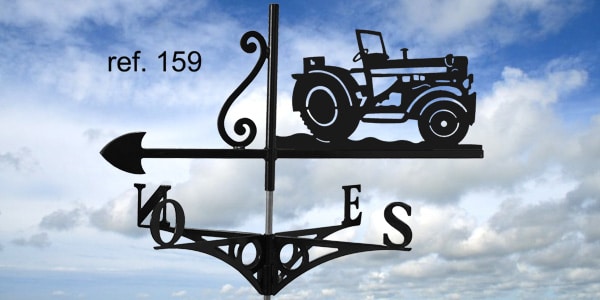 159-Tracteur-girouette-ferettraditions Girouette motif Tracteur  