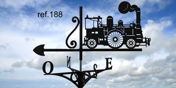 188-Locomotive-girouette-ferettraditions Girouette motif Locomotive  