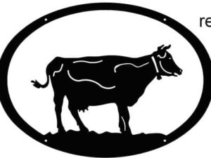Enseigne motif Vache