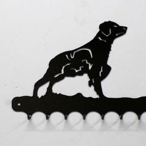 Accroche-clés motif Epagneul breton + bécasse