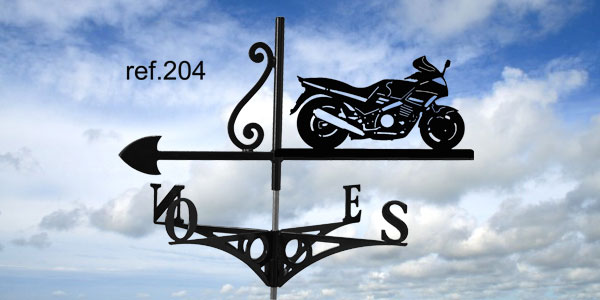 204-Motoroute-girouette-ferettraditions Girouette motif Moto route  