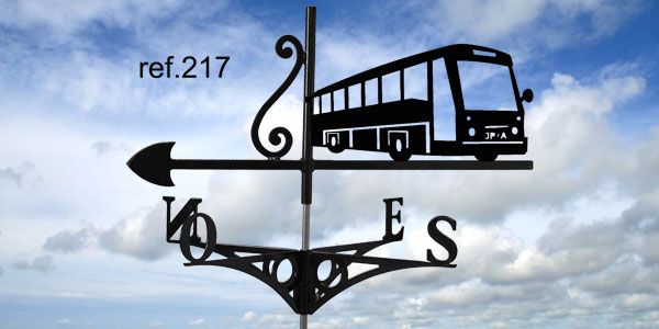 217-Autobus-girouette-ferettraditions Girouette motif Autobus  