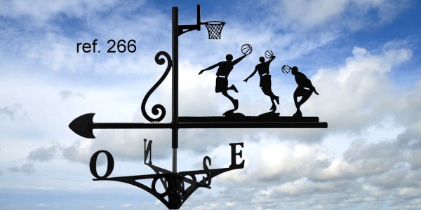 266-Basketteurs-girouette-ferettraditions Girouette motif Basketteurs  