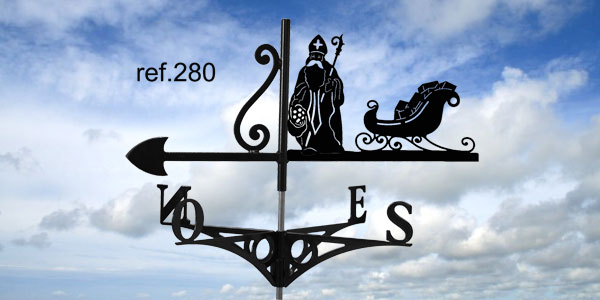 280-Saintnicolas-girouette-ferettraditions Girouette motif Saint Nicolas  