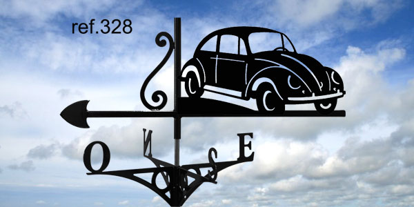 328-CoccinelleVW-girouette-ferettraditions Girouette motif Coccinelle VW 