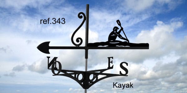 343-Kayak-girouette-ferettraditions Girouette motif Kayak  