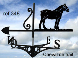 Girouette motif Cheval de trait