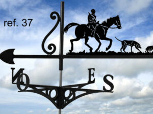 Girouette motif Chasse à courre au lièvre