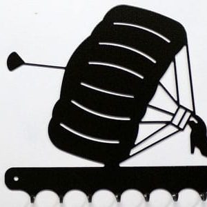 Accroche-clés motif Parachutiste en vol