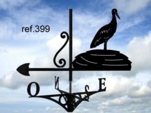 Girouette motif Cigogne