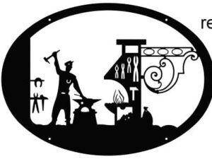 Enseigne motif Forgeron