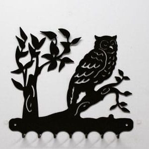 Accroche-clés motif Hibou