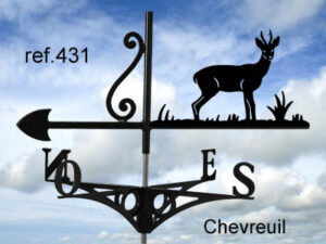 Girouette motif Chevreuil