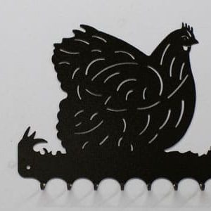 Accroche-clés motif Poule Orpington