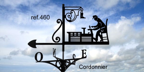 460-Cordonnier-girouette-ferettraditions Girouette motif Cordonnier  