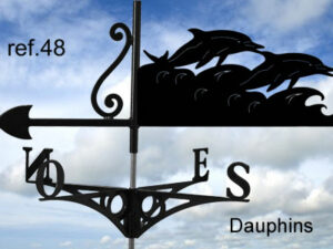 Girouette motif Dauphin