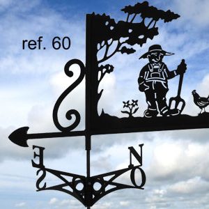 Girouette motif Agriculteur