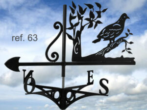 Girouette motif Pigeon