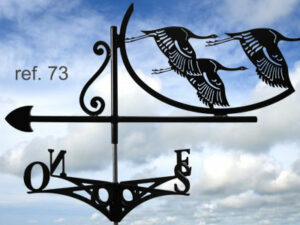 Girouette motif Grues en vol