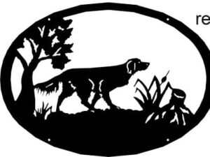 Enseigne motif Epagneul breton