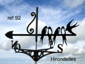 Girouette motif Hirondelles