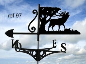 Girouette motif Brame du cerf