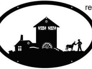 Enseigne motif Moulin à eau - gardien