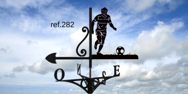 ref-G282 Girouette motif Footballeur  