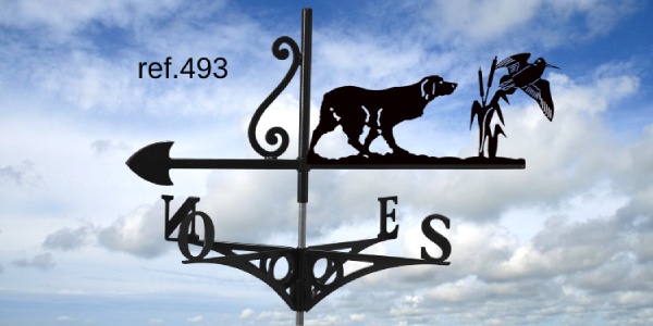 ref-G493 Girouette motif Epagneul  