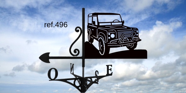 ref-G496 Girouette motif Land Rover Defender  