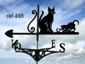 Girouette Chat et chaton