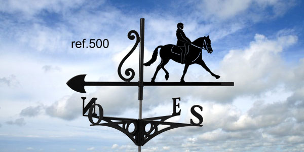 ref-G500 Girouette motif Cheval au Dressage  