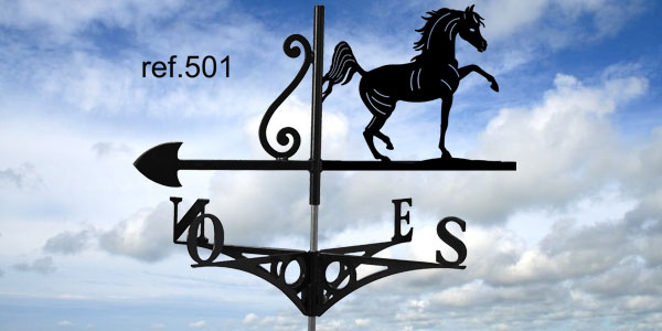 ref-G501 Girouette motif Pur-Sang Arabe  