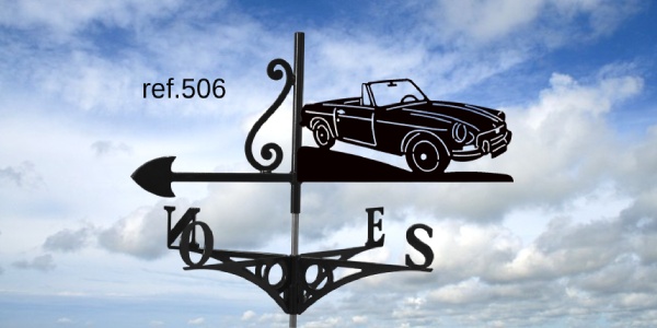 ref-G506 Girouette motif MGB Cabriolet  