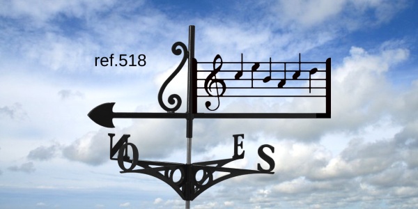 ref-G518 Girouette motif Do-mi-si-la-do-ré  