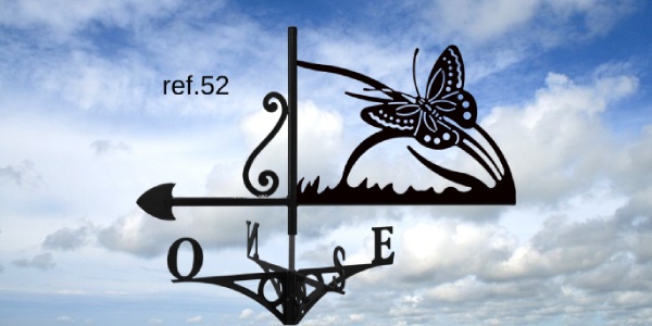ref-G52 Girouette motif Papillon  
