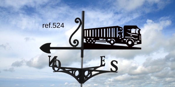ref-G524 Girouette motif Camion benne  