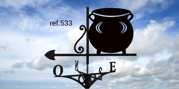 ref-G533-1 Girouette motif Chaudron  