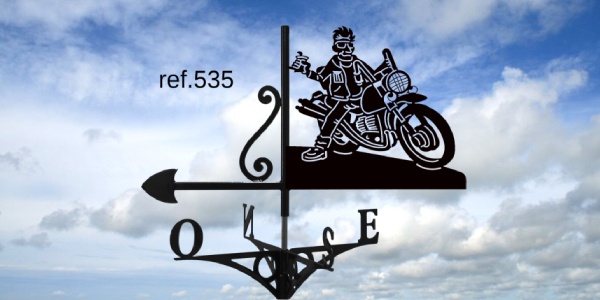 ref-G535 Girouette motif Perso + moto  