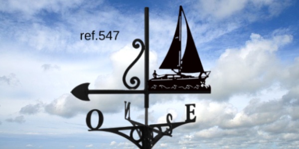 ref-G547 Girouette motif Voilier  