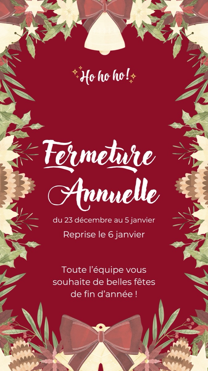 FermetureNoel Accueil  